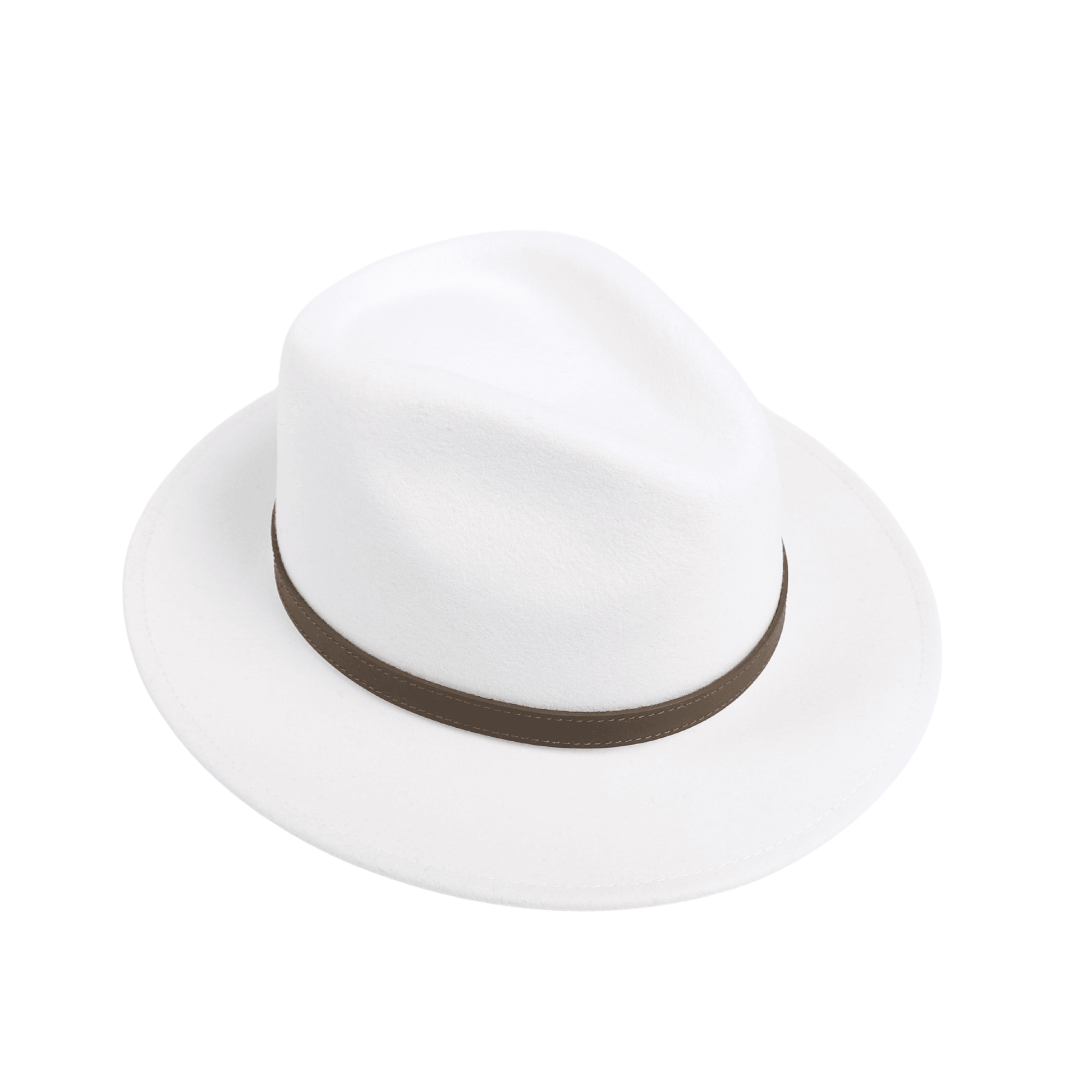 Wide Brim Classic Trilby Fedora Hat for Men & Women - hatsXcaps