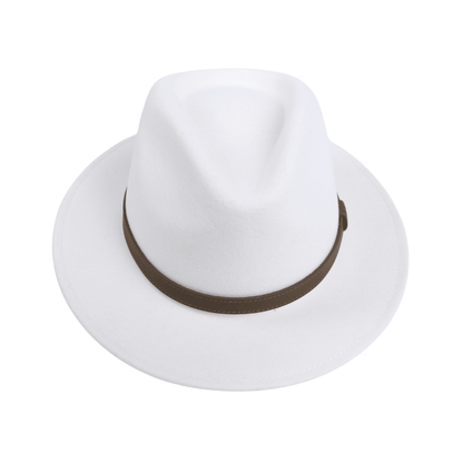 Wide Brim Classic Trilby Fedora Hat for Men & Women - hatsXcaps