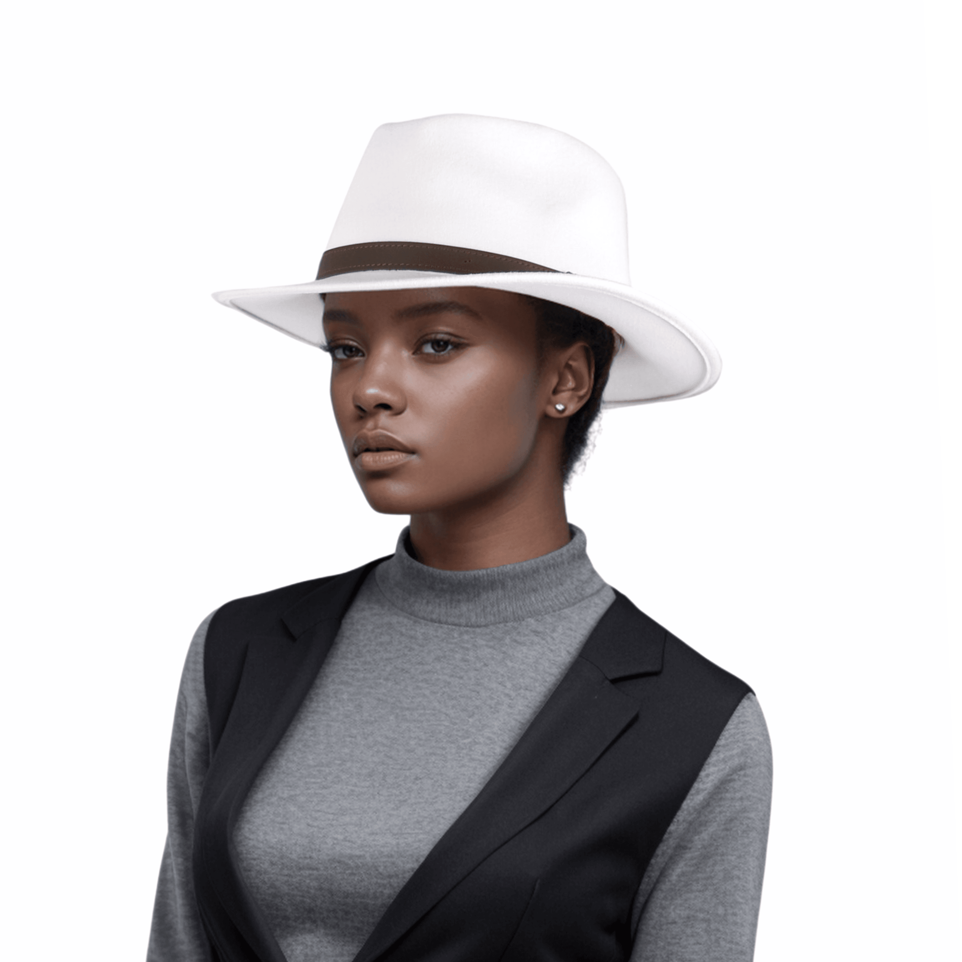 Wide Brim Classic Trilby Fedora Hat for Men & Women - hatsXcaps
