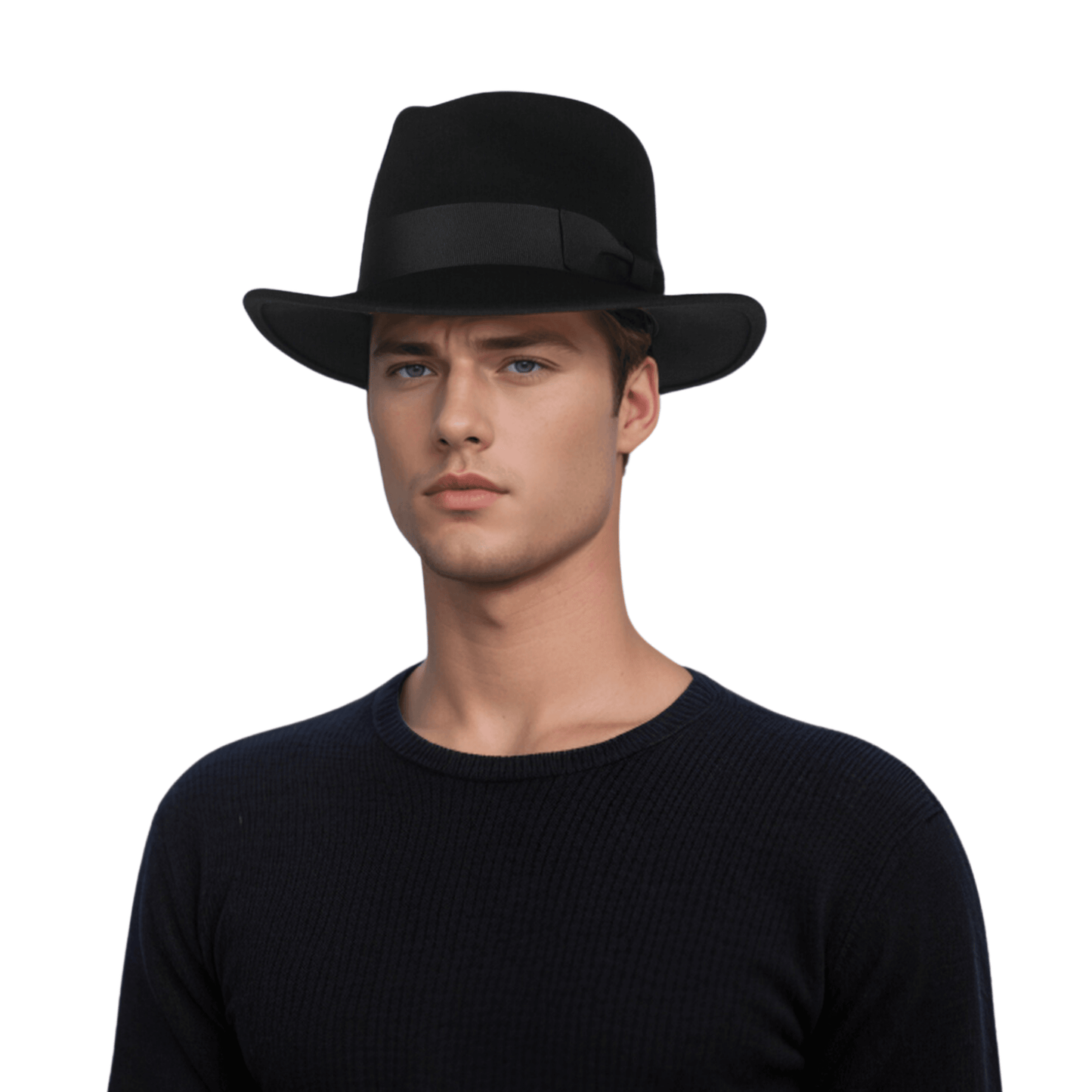Classic Fedora Wide Brim Sweatband Hat for Men & Women - hatsXcaps