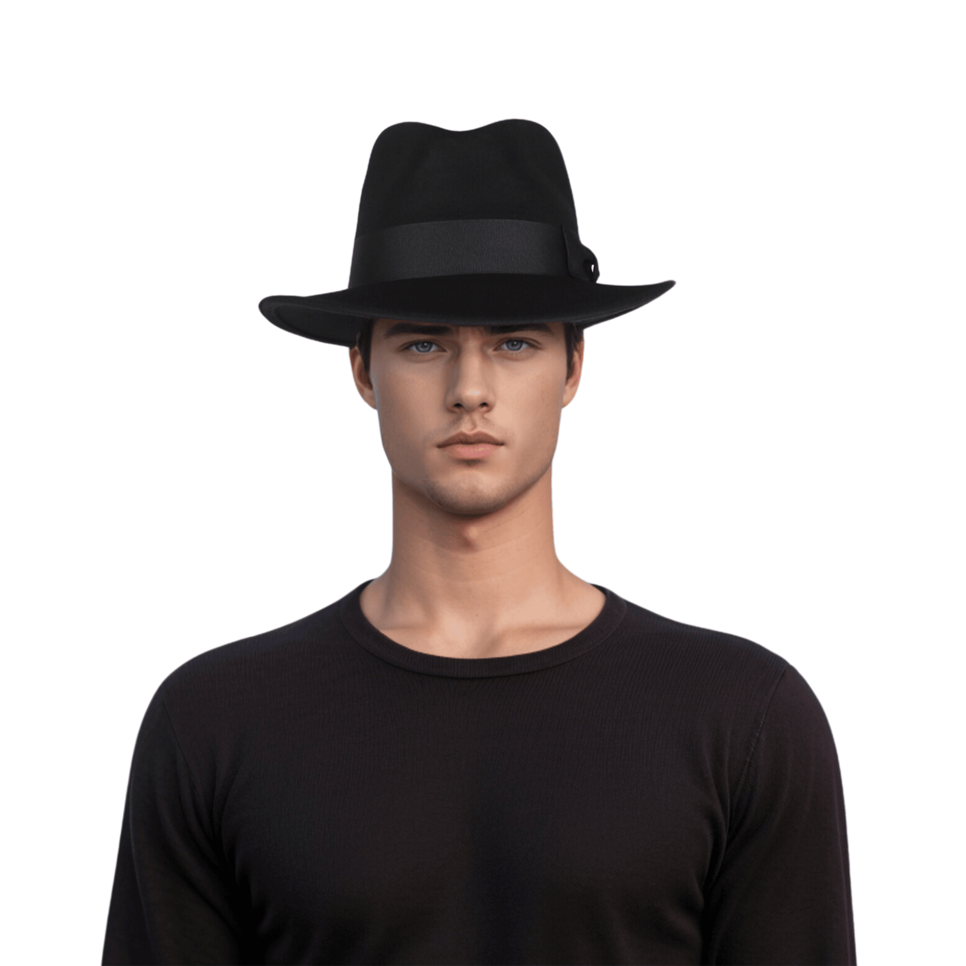 Classic Fedora Wide Brim Sweatband Hat for Men & Women - hatsXcaps