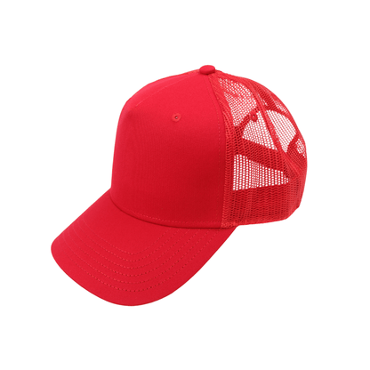 Unisex Half Mesh Cotton Trucker Baseball Cap - hatsXcaps
