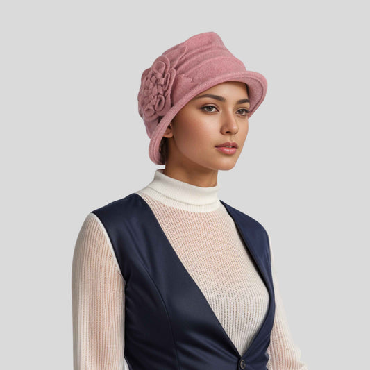 1920s Style for Ladies Wool Cloche Bucket Hat