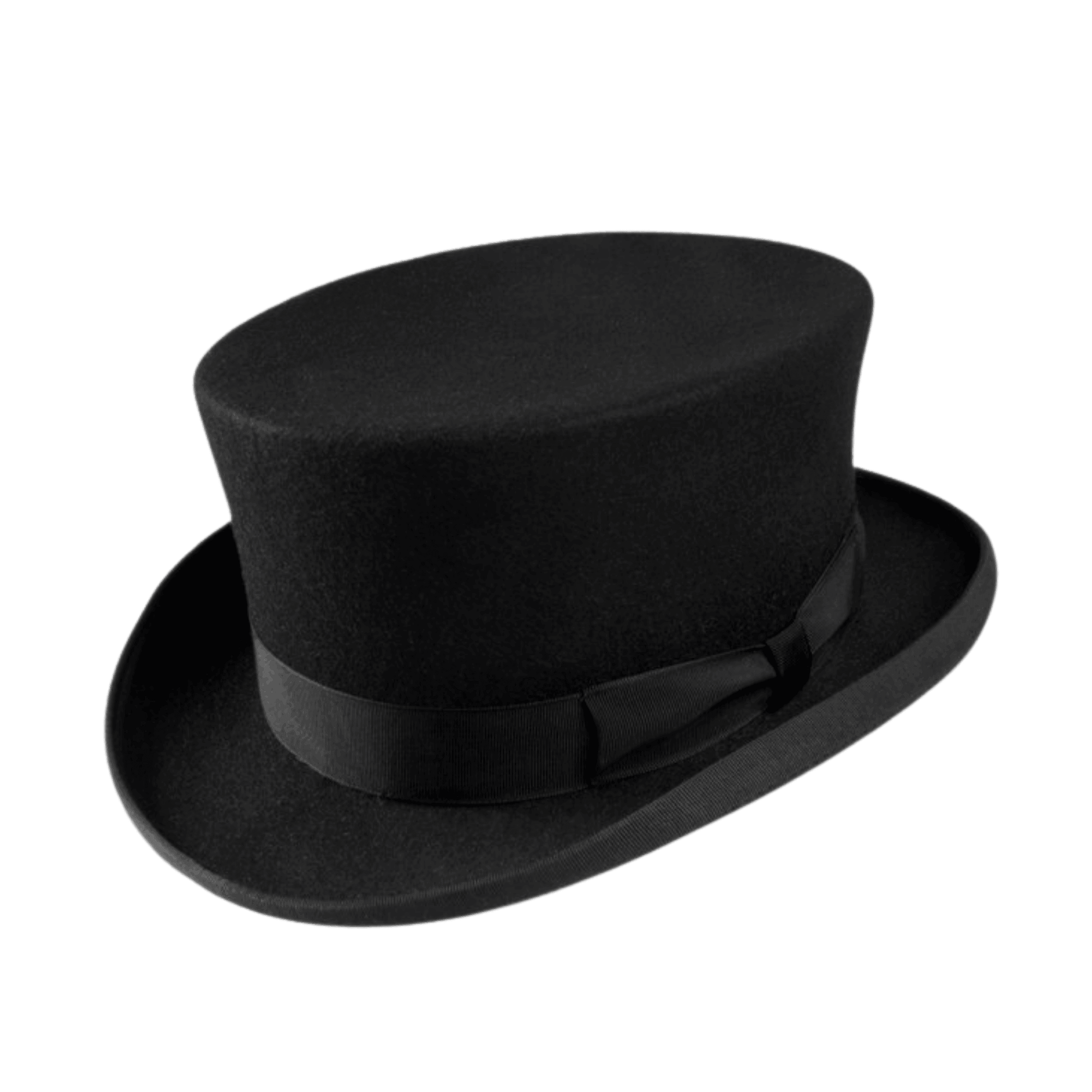 Classic Short Crown with Removable Feather & Satin lining - hatsXcaps
