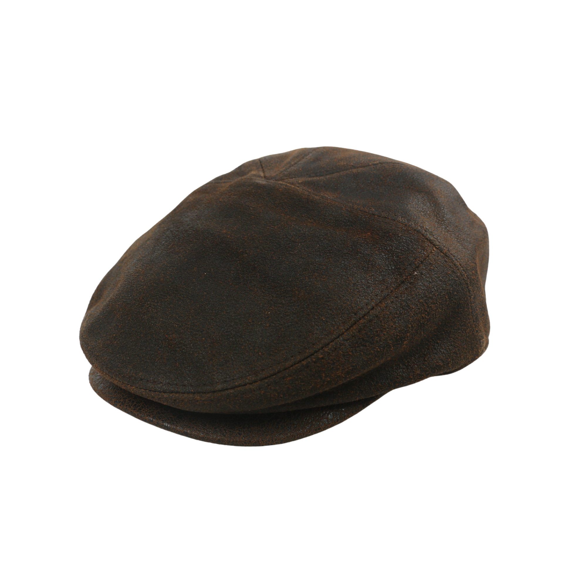 Sheepskin Leather Vintage Distressed Cap for Men & Women - hatsXcaps