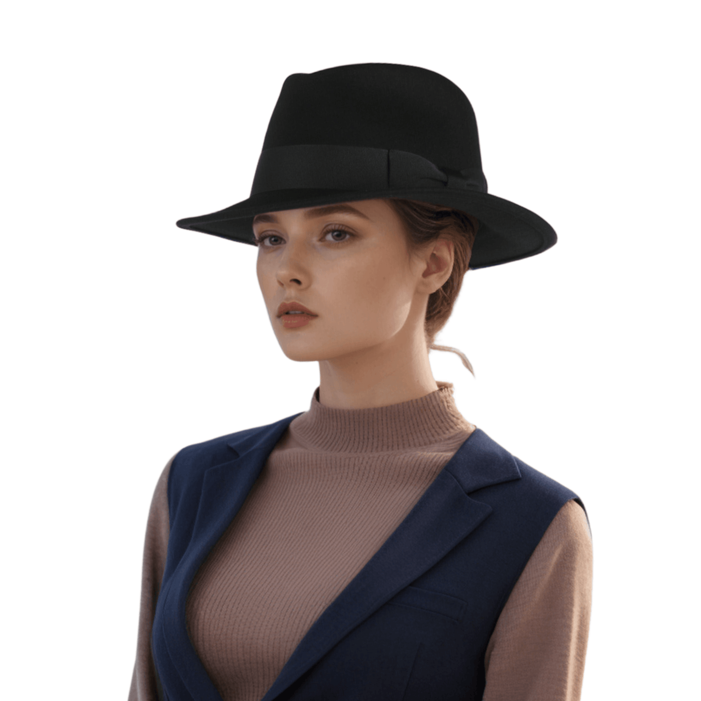 Classic Fedora Wide Brim Sweatband Hat for Men & Women - hatsXcaps