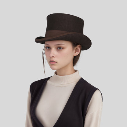 Wool felt Top Hats, Classic Wedding Events Costume Hat - hatsXcaps