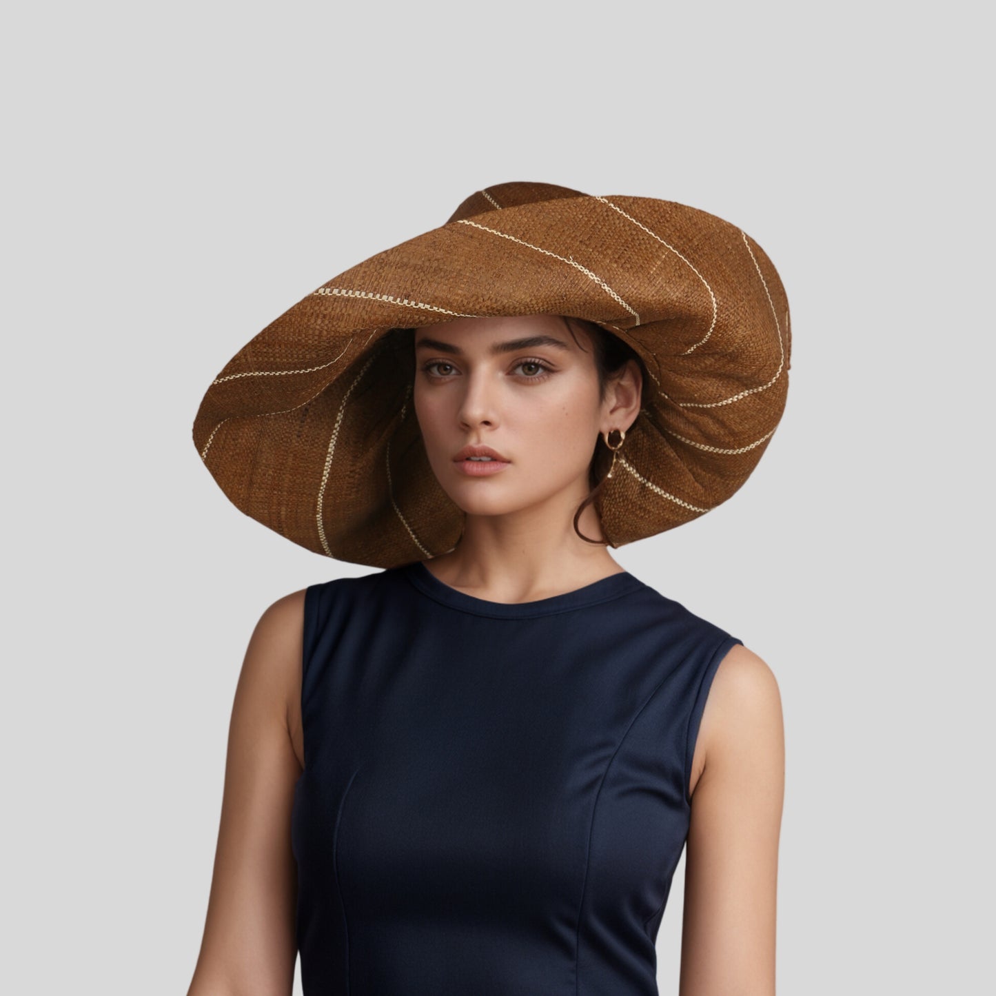 Women's Wide Brim Mimosa Sun Hat for Summer Beach - hatsXcaps