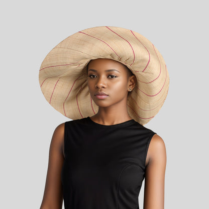 Women's Wide Brim Mimosa Sun Hat for Summer Beach - hatsXcaps