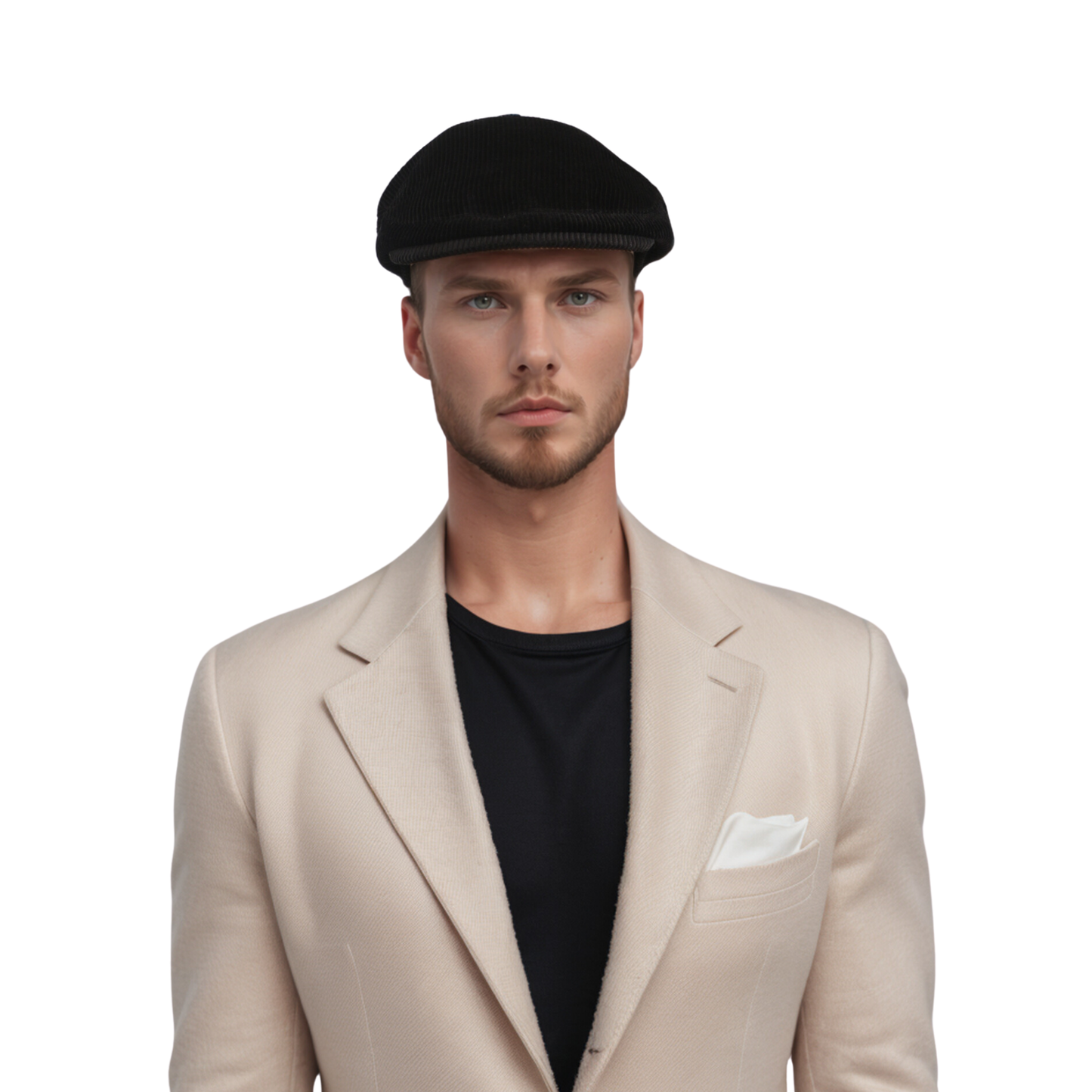 Unisex Cotton Corduroy Flat Cap for Men and Women - hatsXcaps