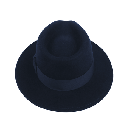 Classic Fedora Wide Brim Sweatband Hat for Men & Women - hatsXcaps