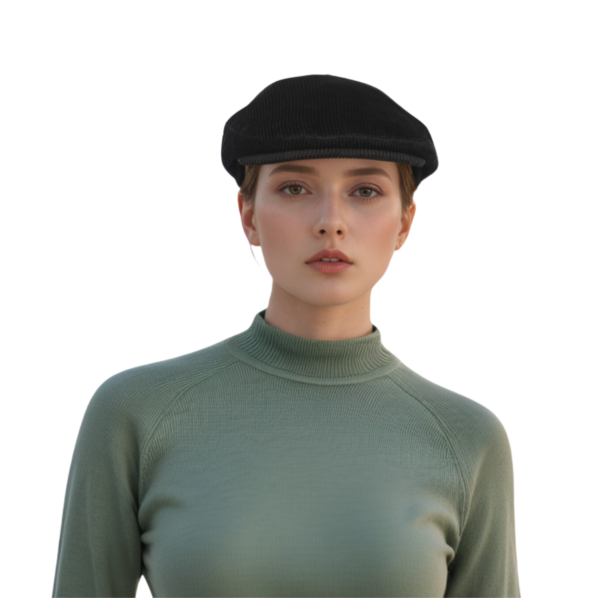 Unisex Cotton Corduroy Flat Cap for Men and Women - hatsXcaps