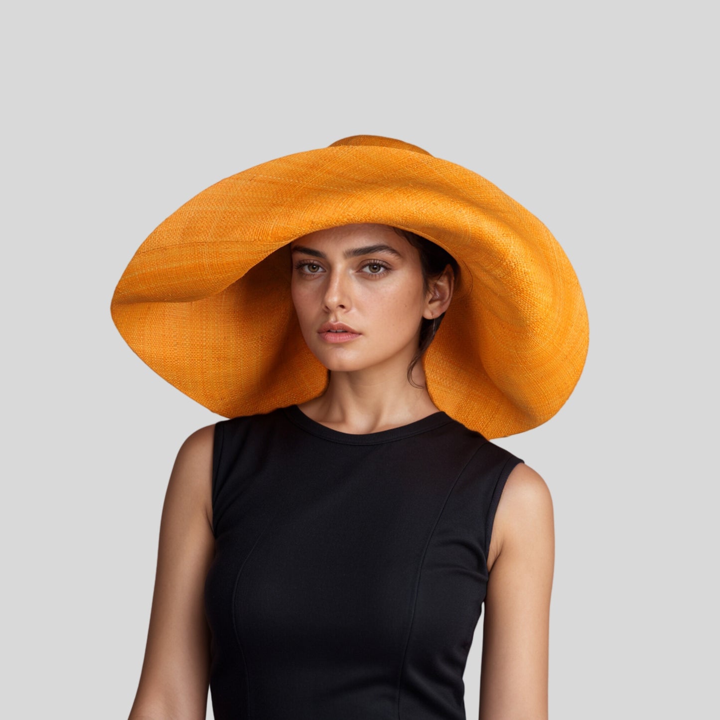 Women's Wide Brim Mimosa Sun Hat for Summer Beach - hatsXcaps