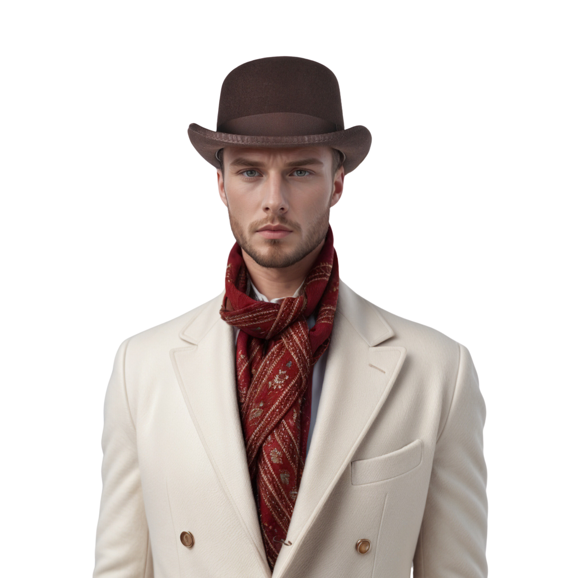 Made from Stiff Wool Felt Bowler Hat for Men - hatsXcaps