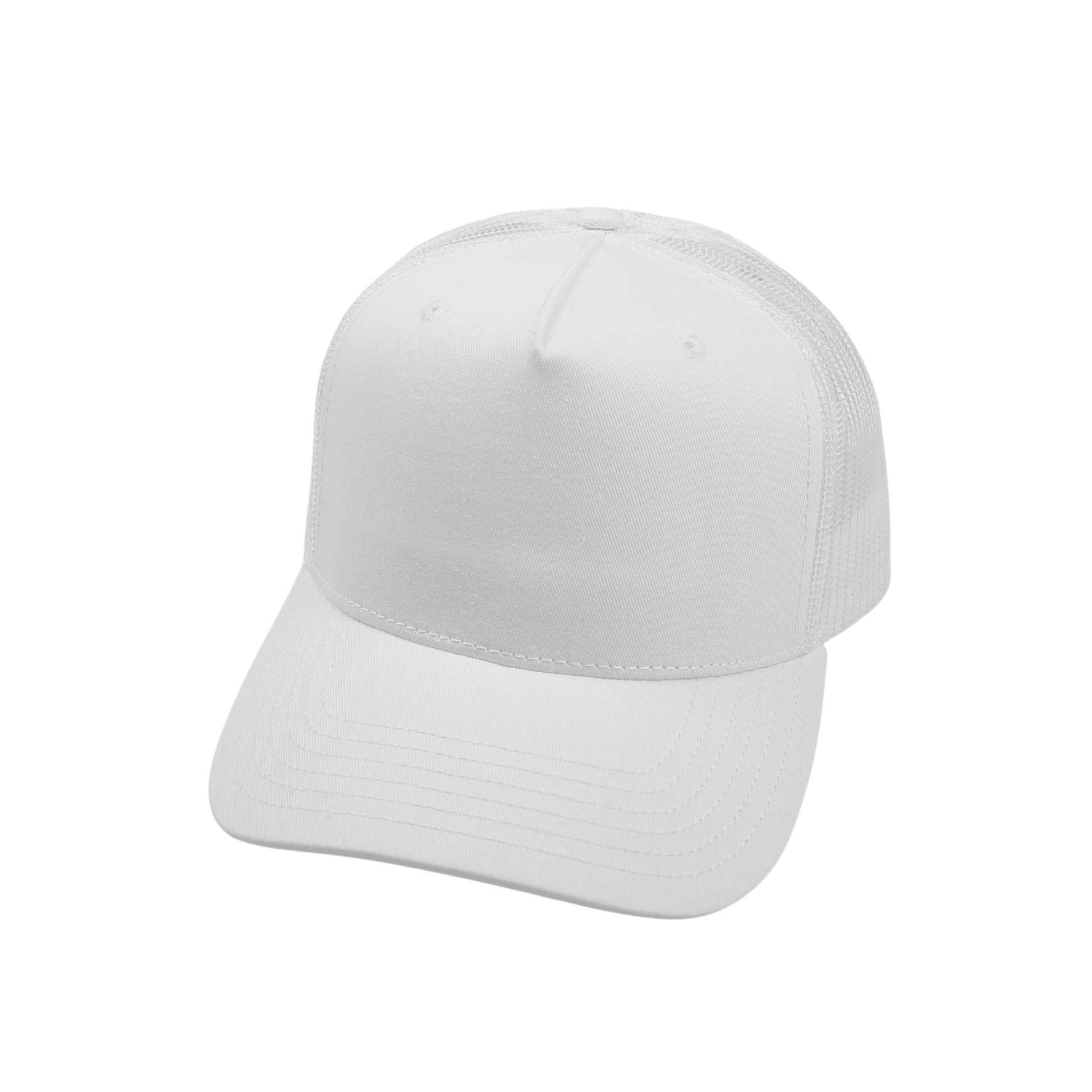 Unisex Half Mesh Cotton Trucker Baseball Cap - hatsXcaps