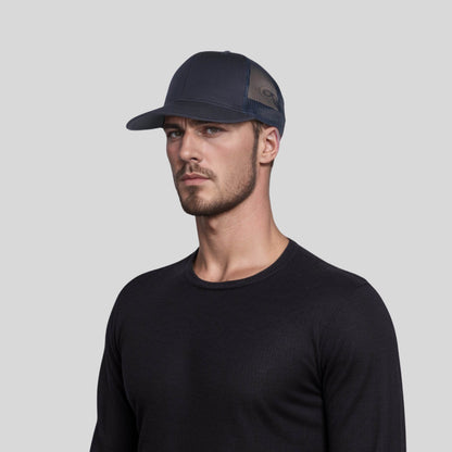 Unisex Half Mesh Cotton Trucker Baseball Cap - hatsXcaps
