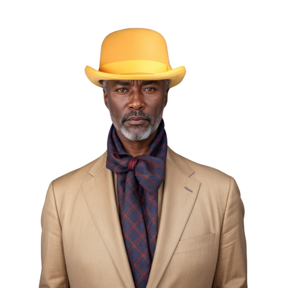 Made from Stiff Wool Felt Bowler Hat for Men - hatsXcaps