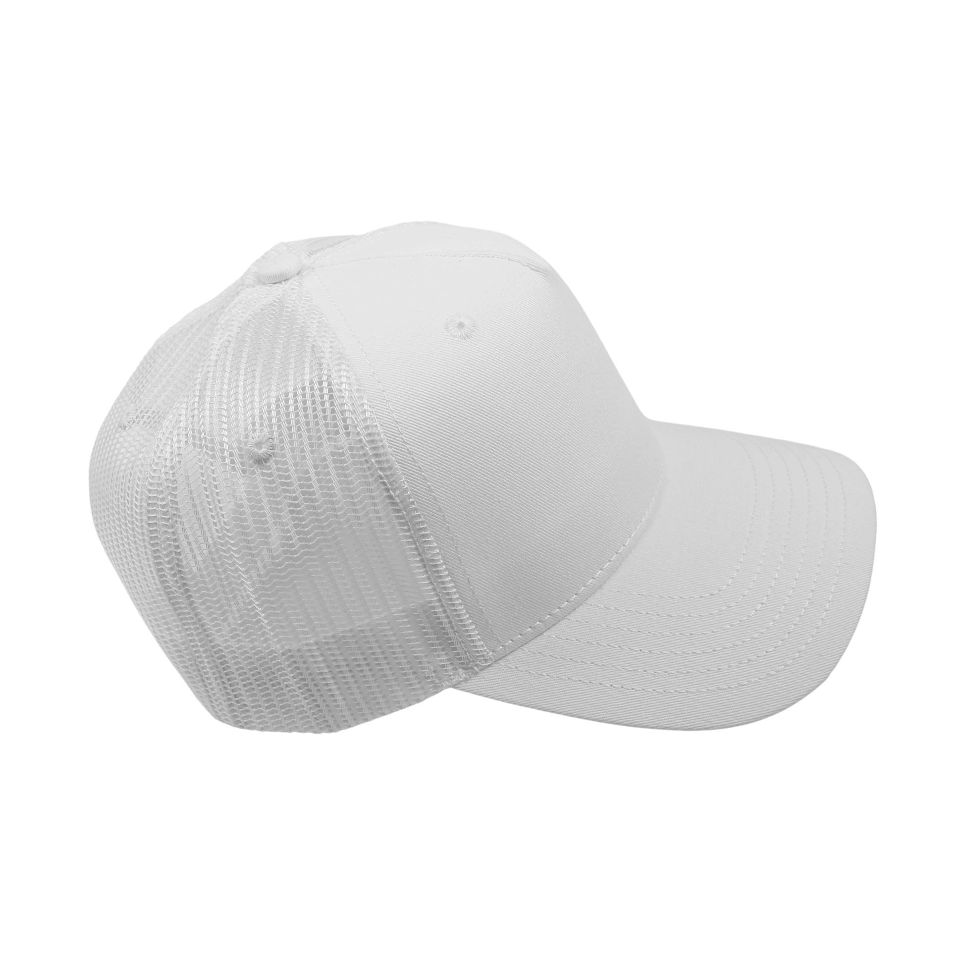 Unisex Half Mesh Cotton Trucker Baseball Cap - hatsXcaps