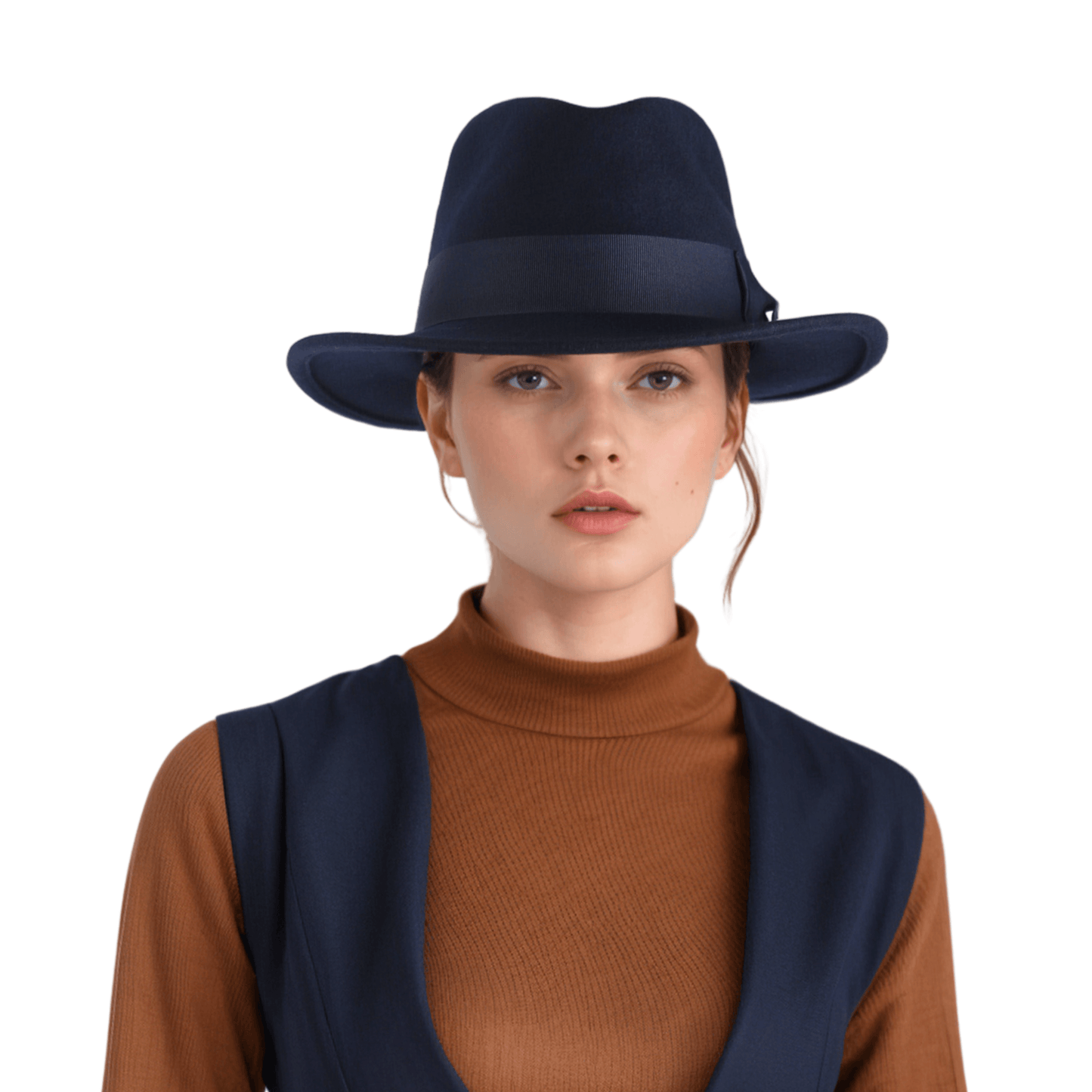 Classic Fedora Wide Brim Sweatband Hat for Men & Women - hatsXcaps