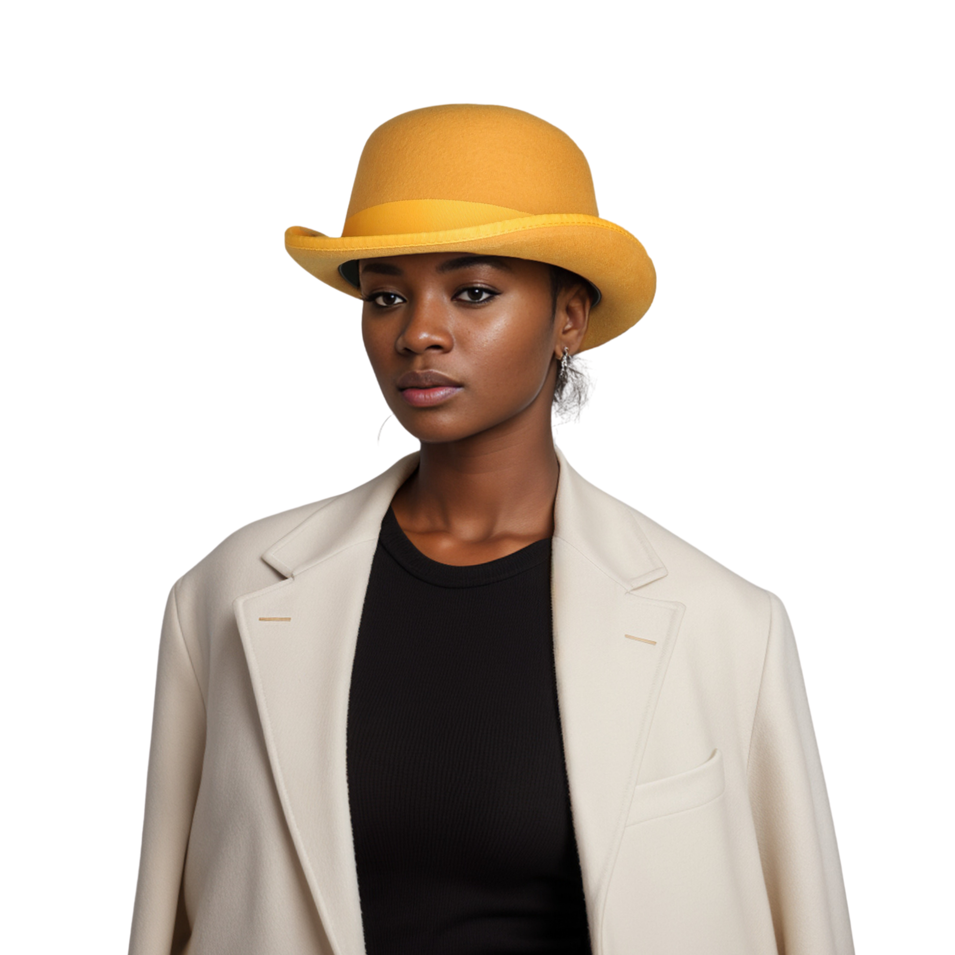 Made from Stiff Wool Felt Bowler Hat for Men - hatsXcaps