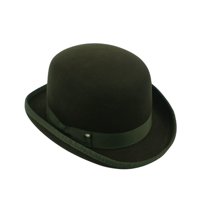 Made from Stiff Wool Felt Bowler Hat for Men - hatsXcaps