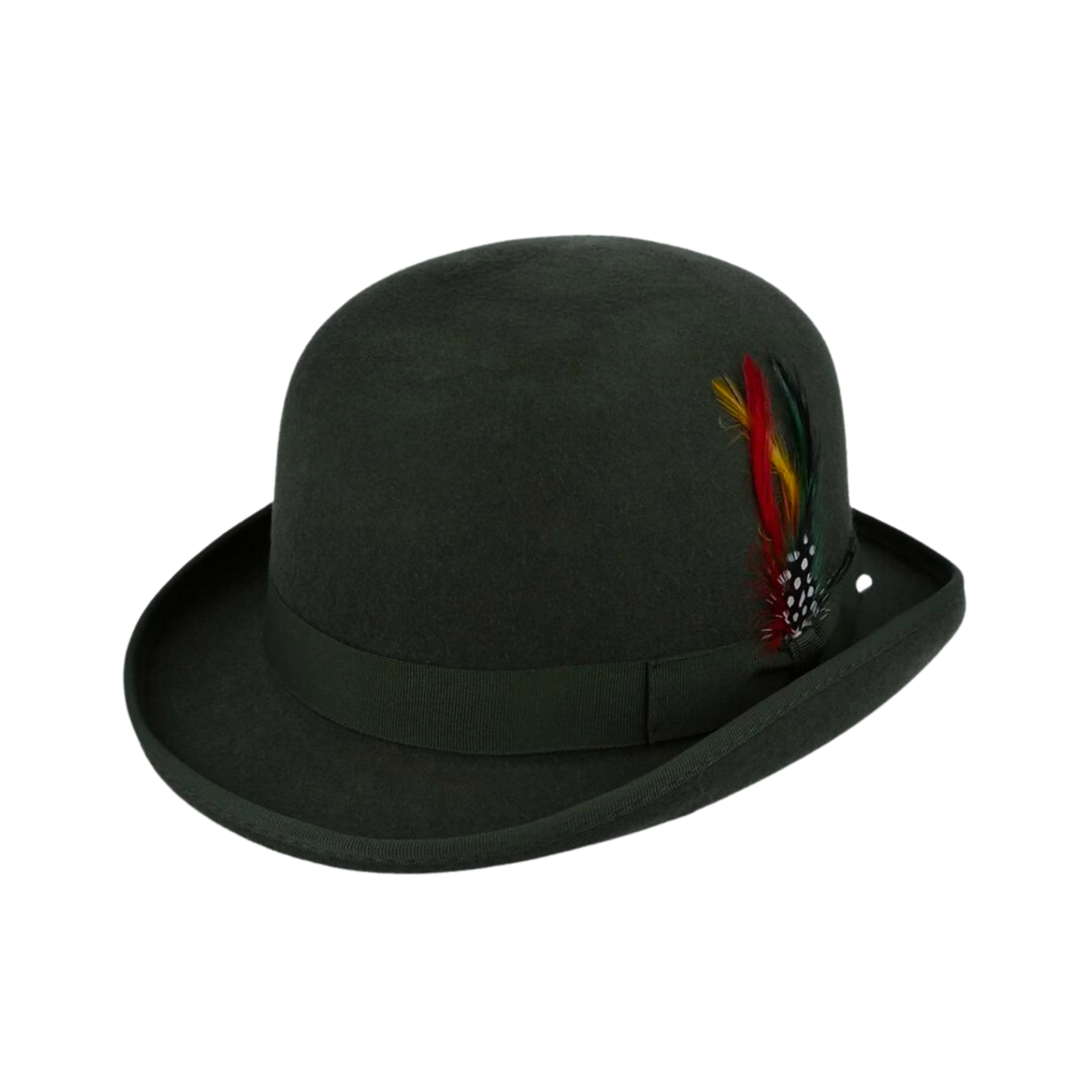 Made from Stiff Wool Felt Bowler Hat for Men - hatsXcaps