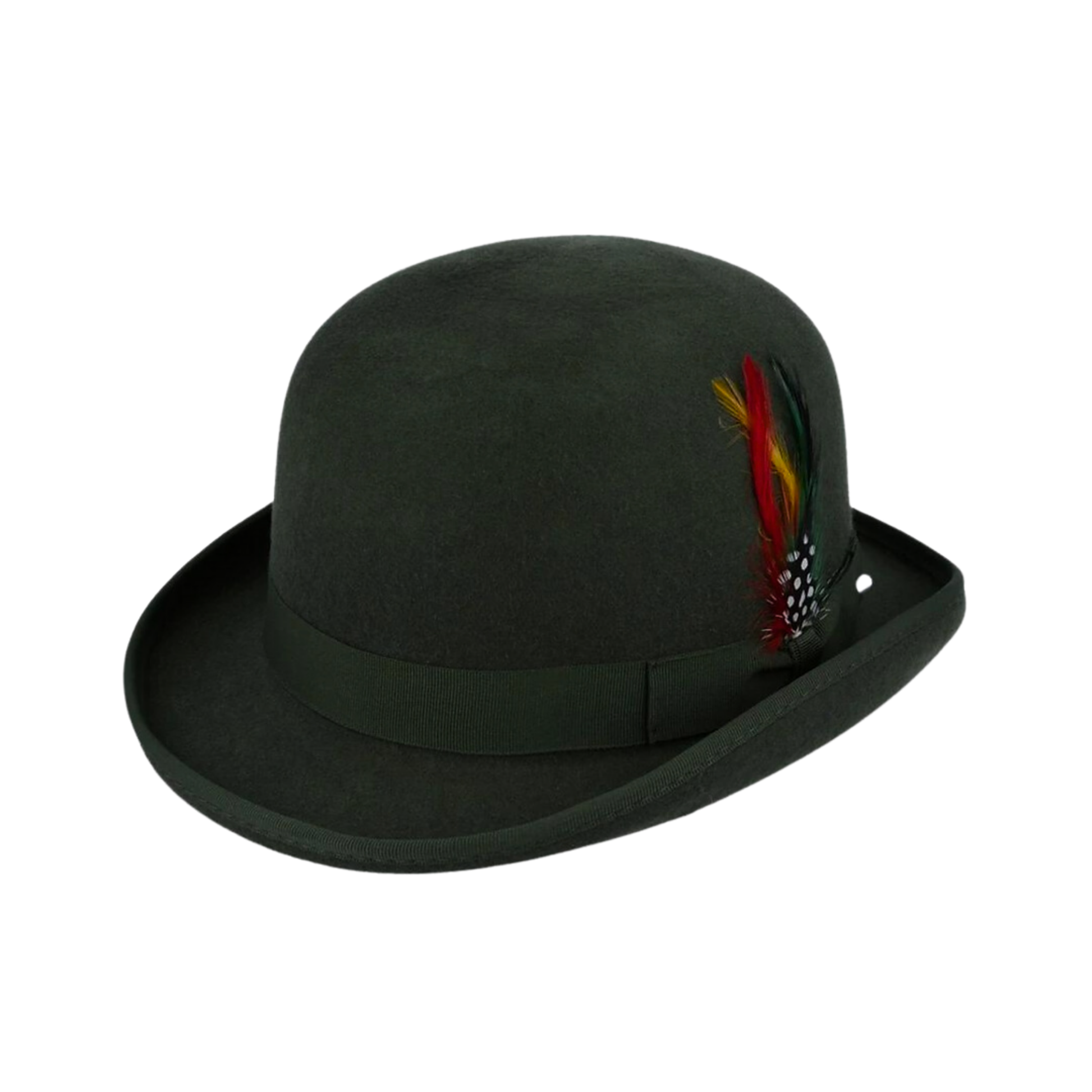 Made from Stiff Wool Felt Bowler Hat for Men - hatsXcaps