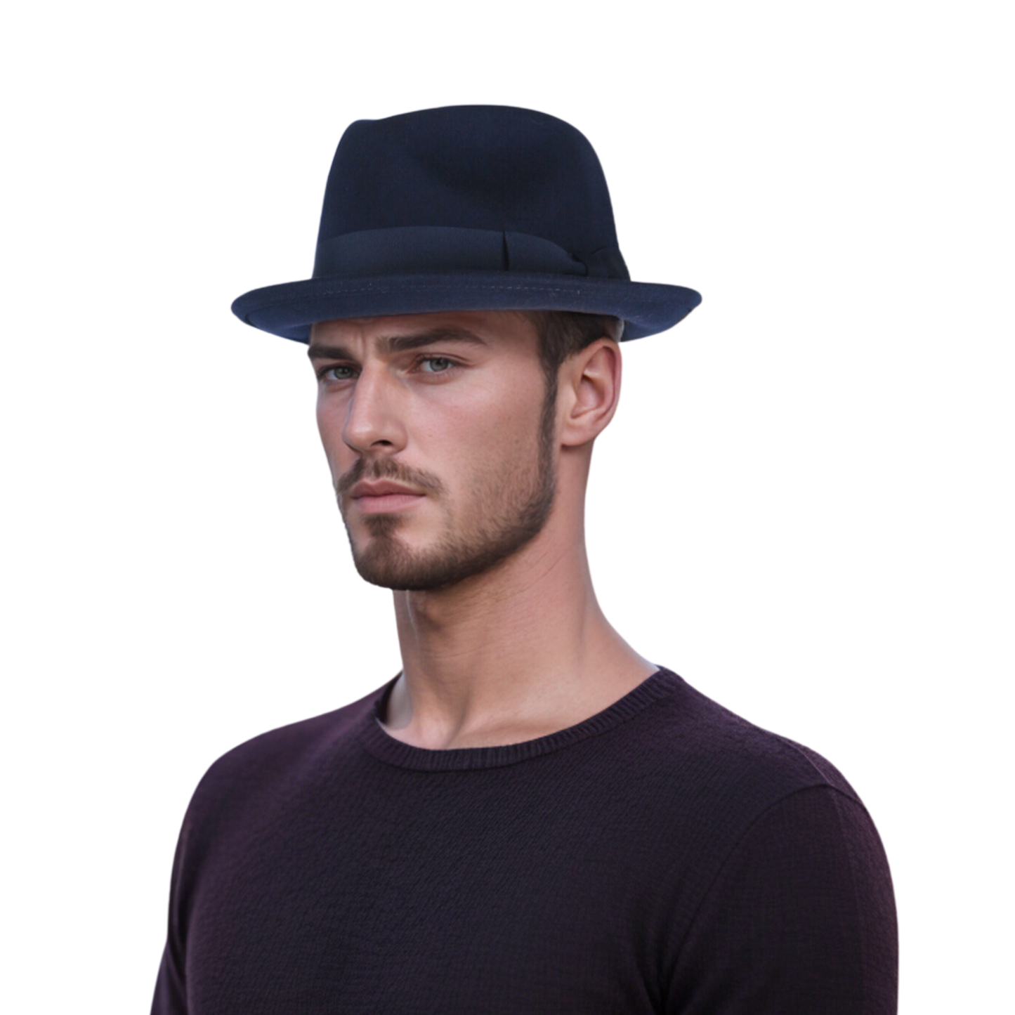 100% Wool Felt Felt Trilby Hat for Men & Women - hatsXcaps