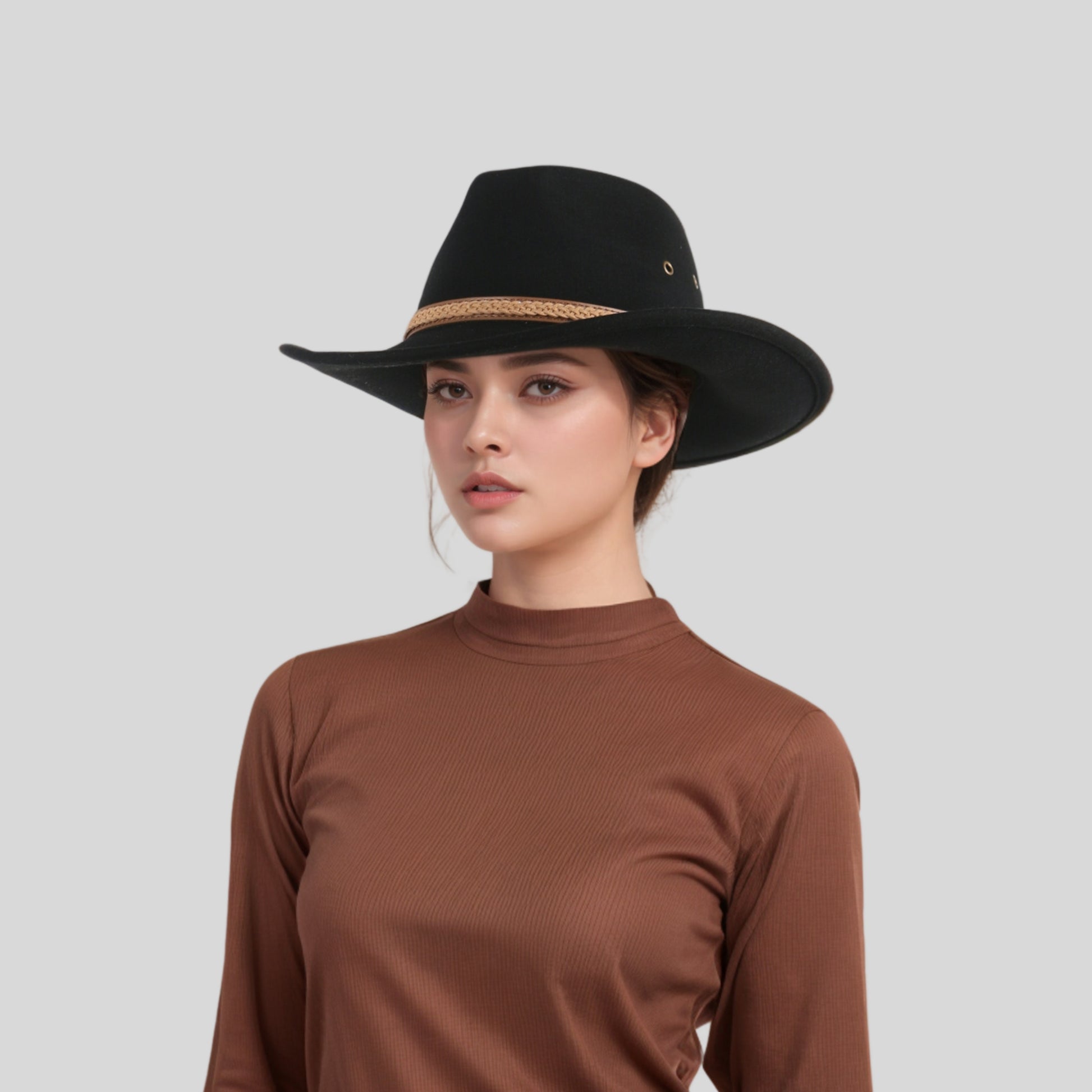 100% Pure Wool Cowboy Hats for Men & Women - hatsXcaps