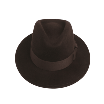 Classic Fedora Wide Brim Sweatband Hat for Men & Women - hatsXcaps
