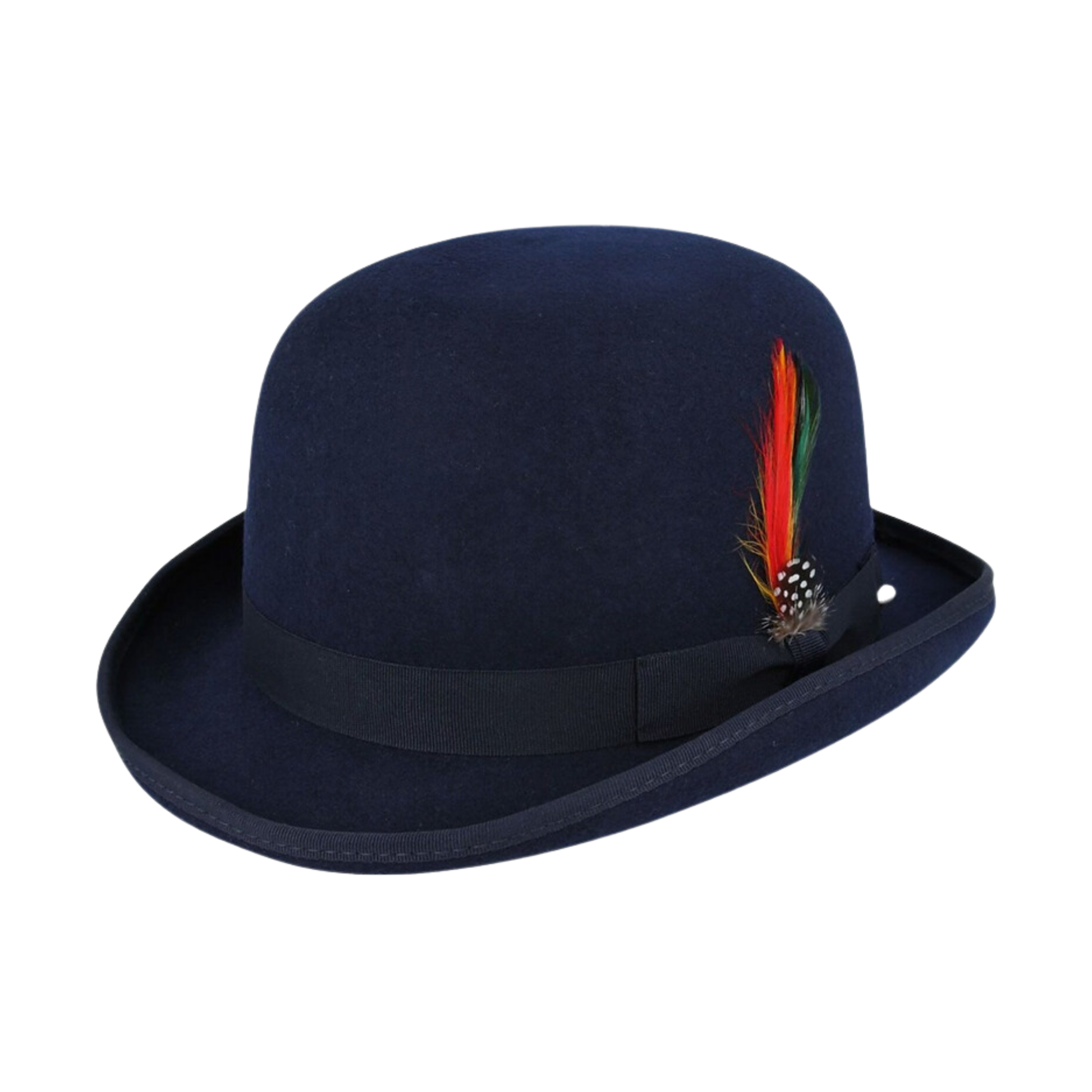 Made from Stiff Wool Felt Bowler Hat for Men - hatsXcaps