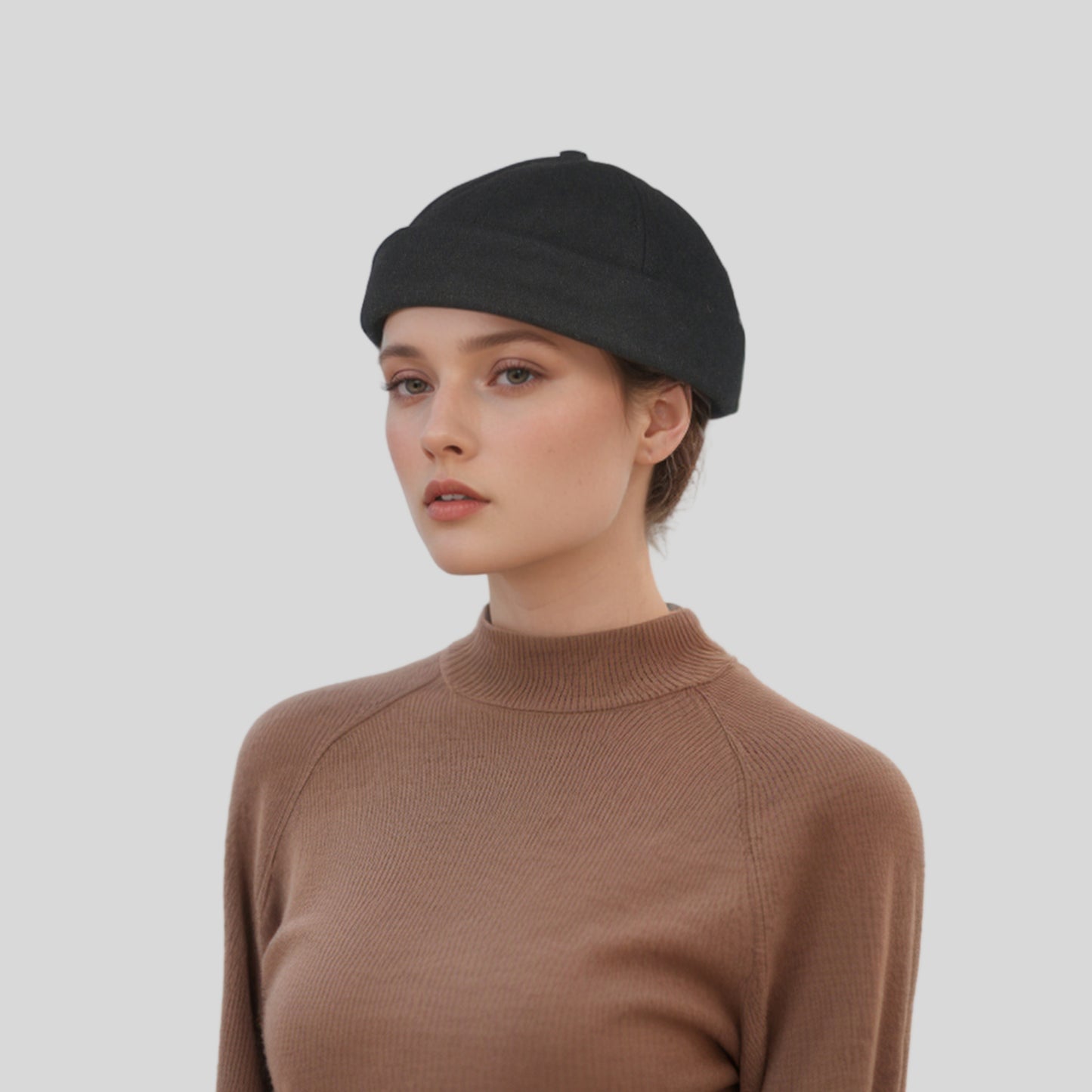 Unisex Retro & Streetwear Beanies Wool Docker Brimless Hat - hatsXcaps