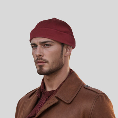 Adjustable Sailor Unisex Cotton Docker Brimless Hat - hatsXcaps
