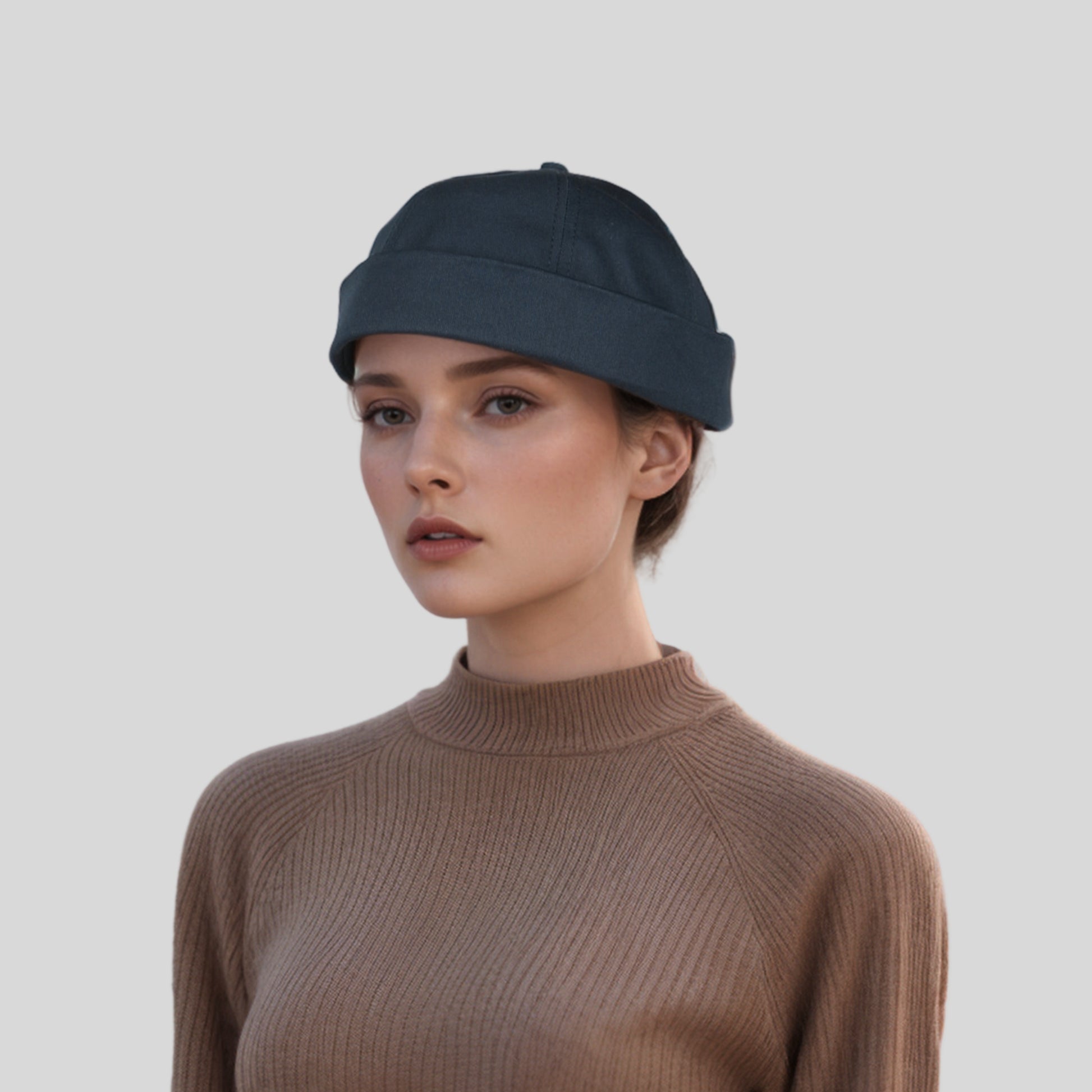 Adjustable Sailor Unisex Cotton Docker Brimless Hat - hatsXcaps