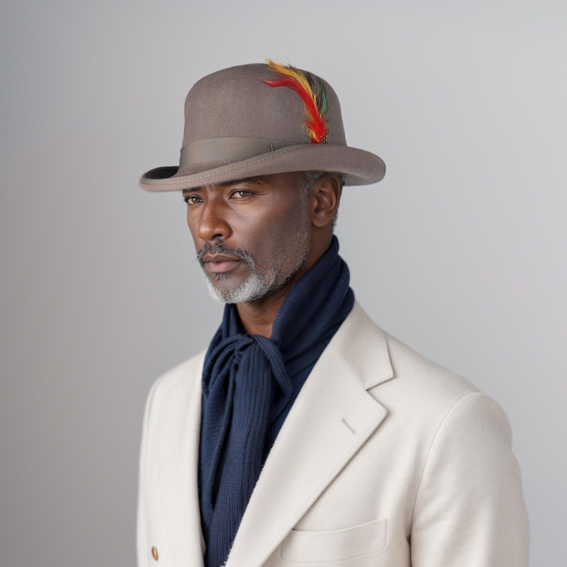 Made from Stiff Wool Felt Bowler Hat for Men - hatsXcaps