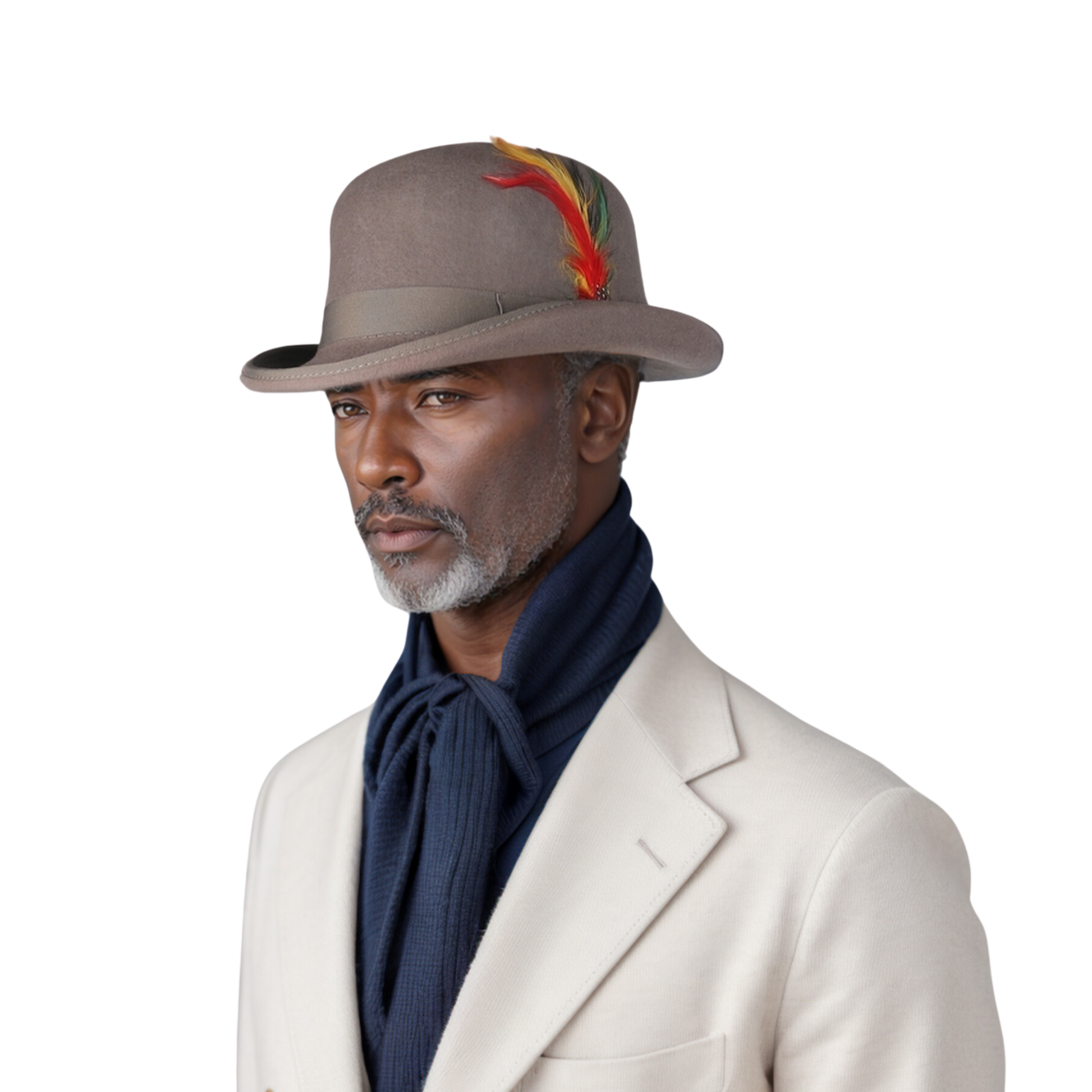 Made from Stiff Wool Felt Bowler Hat for Men - hatsXcaps