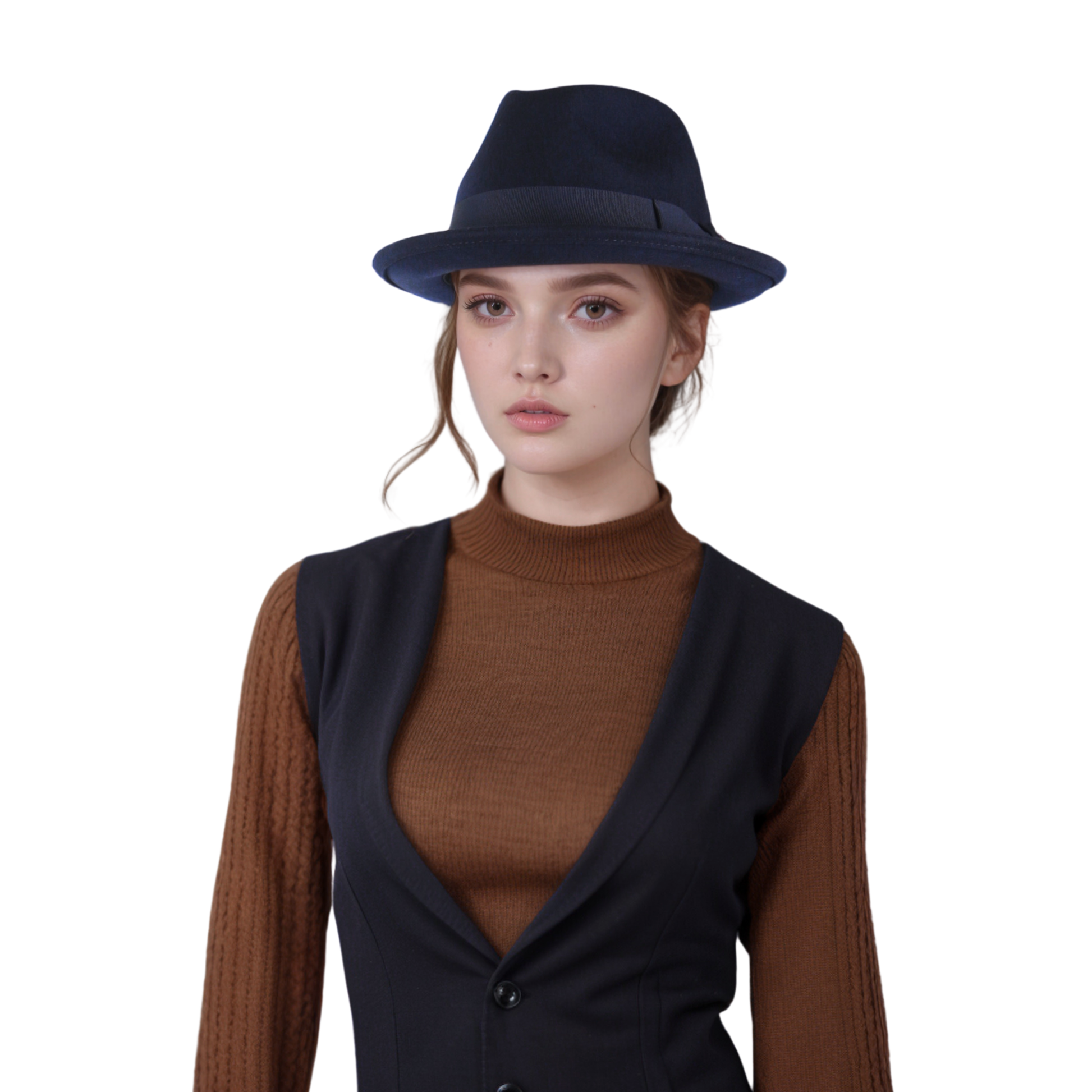 100% Wool Felt Felt Trilby Hat for Men & Women - hatsXcaps