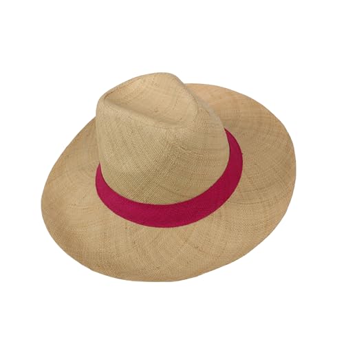 Wide Brim Trilby Fedora Women Panama Straw Sun Hat - hatsXcaps
