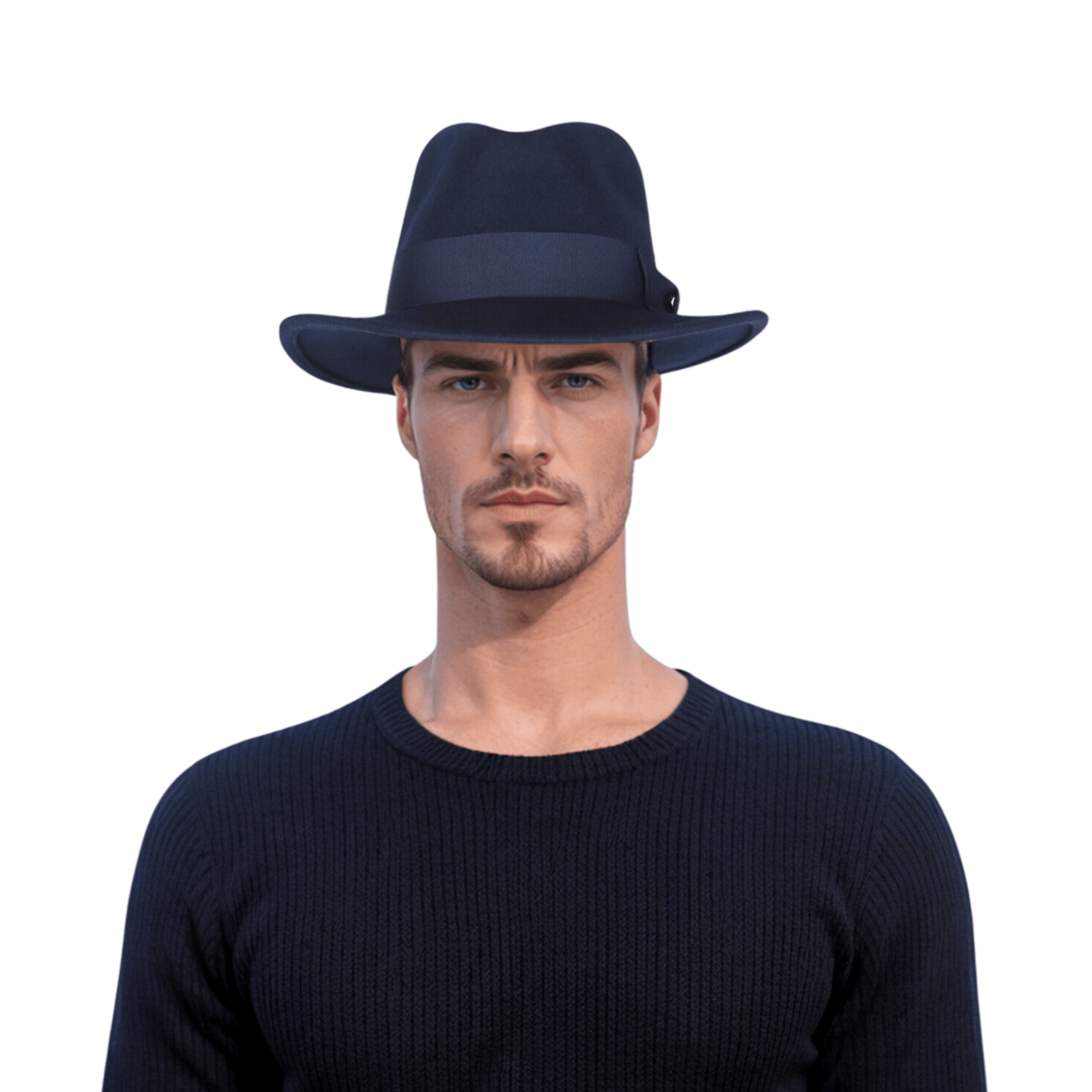 Classic Fedora Wide Brim Sweatband Hat for Men & Women - hatsXcaps