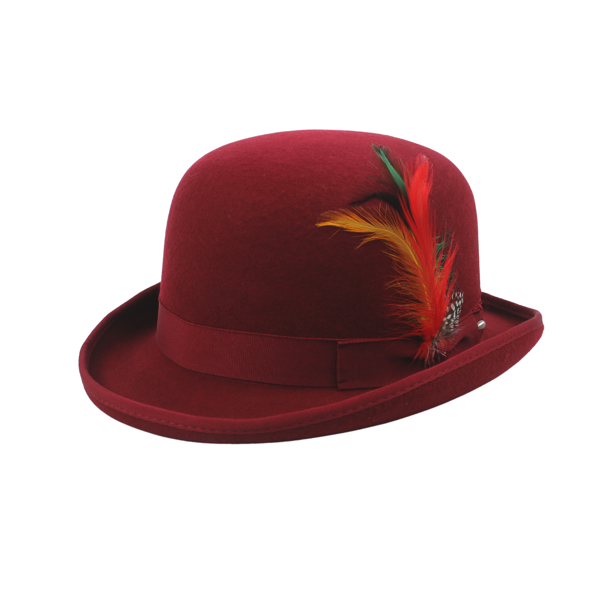 Made from Stiff Wool Felt Bowler Hat for Men - hatsXcaps