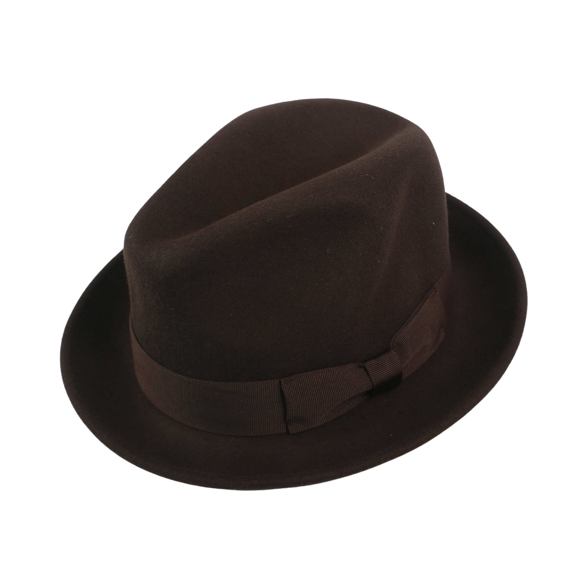 100% Wool Felt Felt Trilby Hat for Men & Women - hatsXcaps