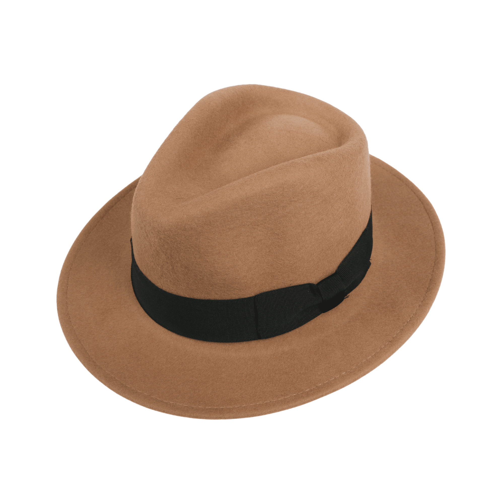 Classic Fedora Wide Brim Sweatband Hat for Men & Women - hatsXcaps