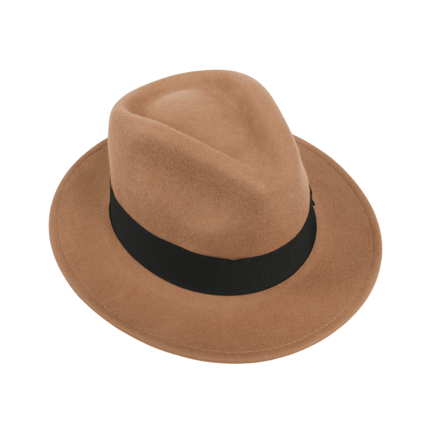 Classic Fedora Wide Brim Sweatband Hat for Men & Women - hatsXcaps