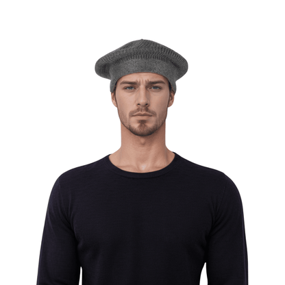 Classic French Style Unisex Cashmere Blend Premium Knit - hatsXcaps