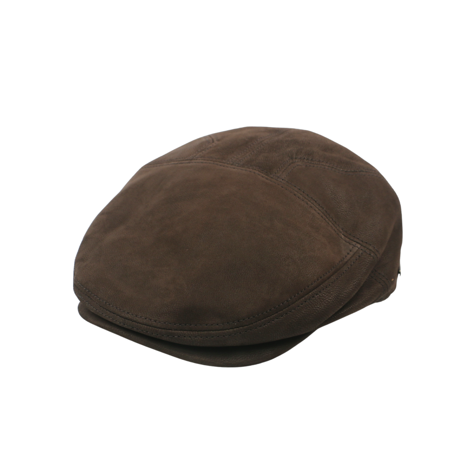 Unisex Sheepskin Leather Flat Cap with Cotton Lining - hatsXcaps