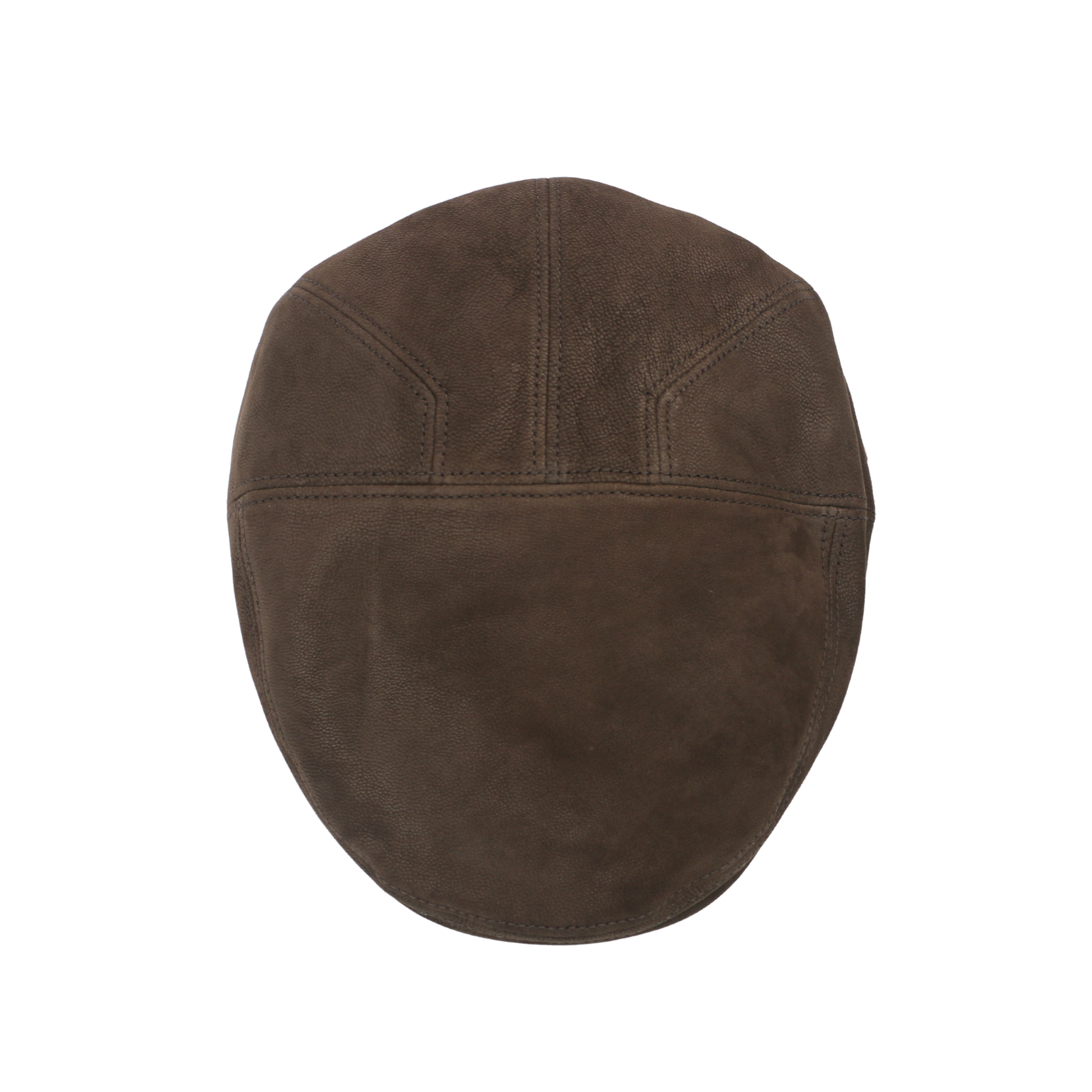 Unisex Sheepskin Leather Flat Cap with Cotton Lining - hatsXcaps