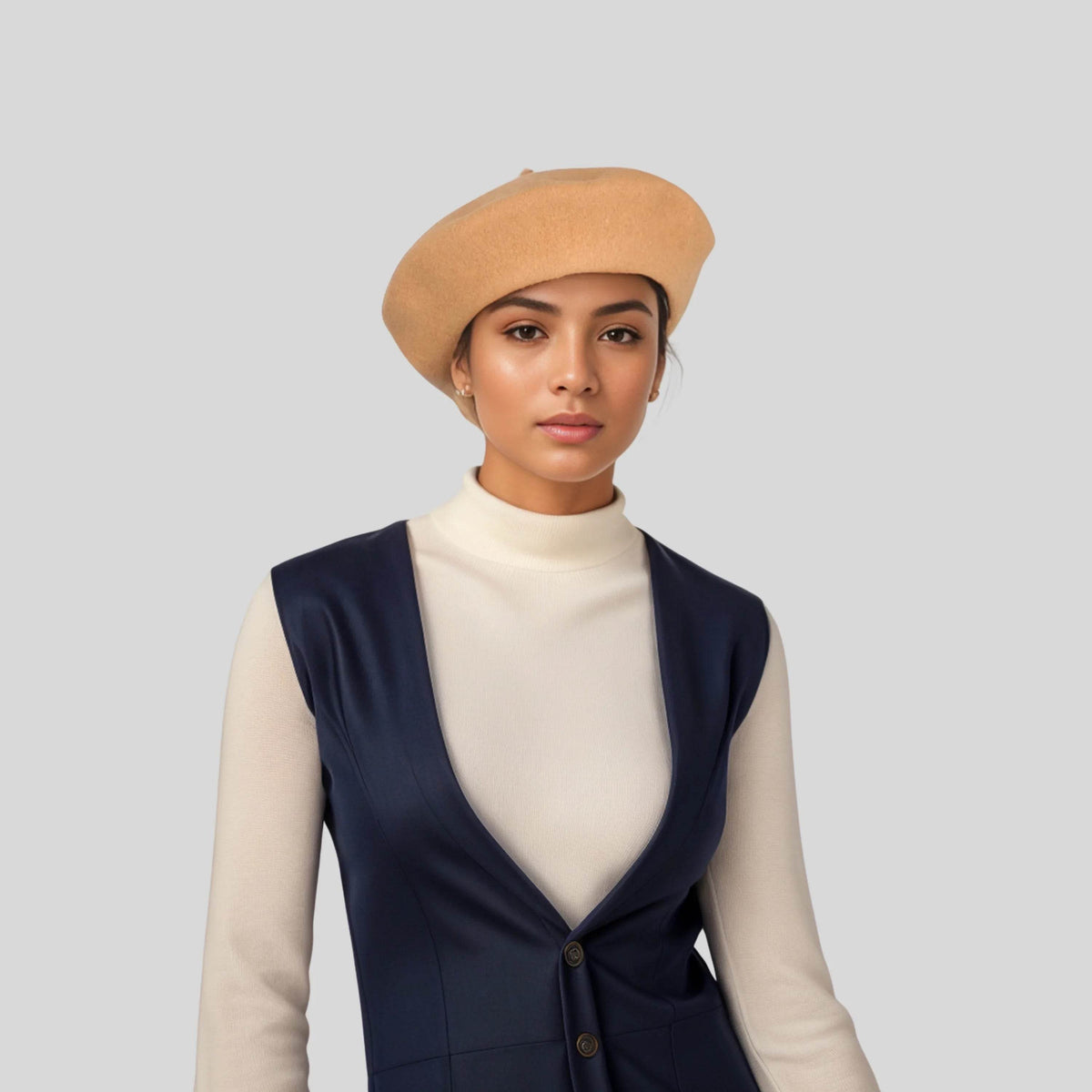 Autumn Warm Beret Hat Women's Classic French Beret Hat - hatsXcaps