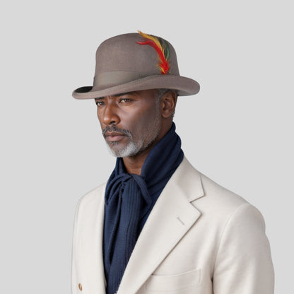 Made from Stiff Wool Felt Bowler Hat for Men - hatsXcaps