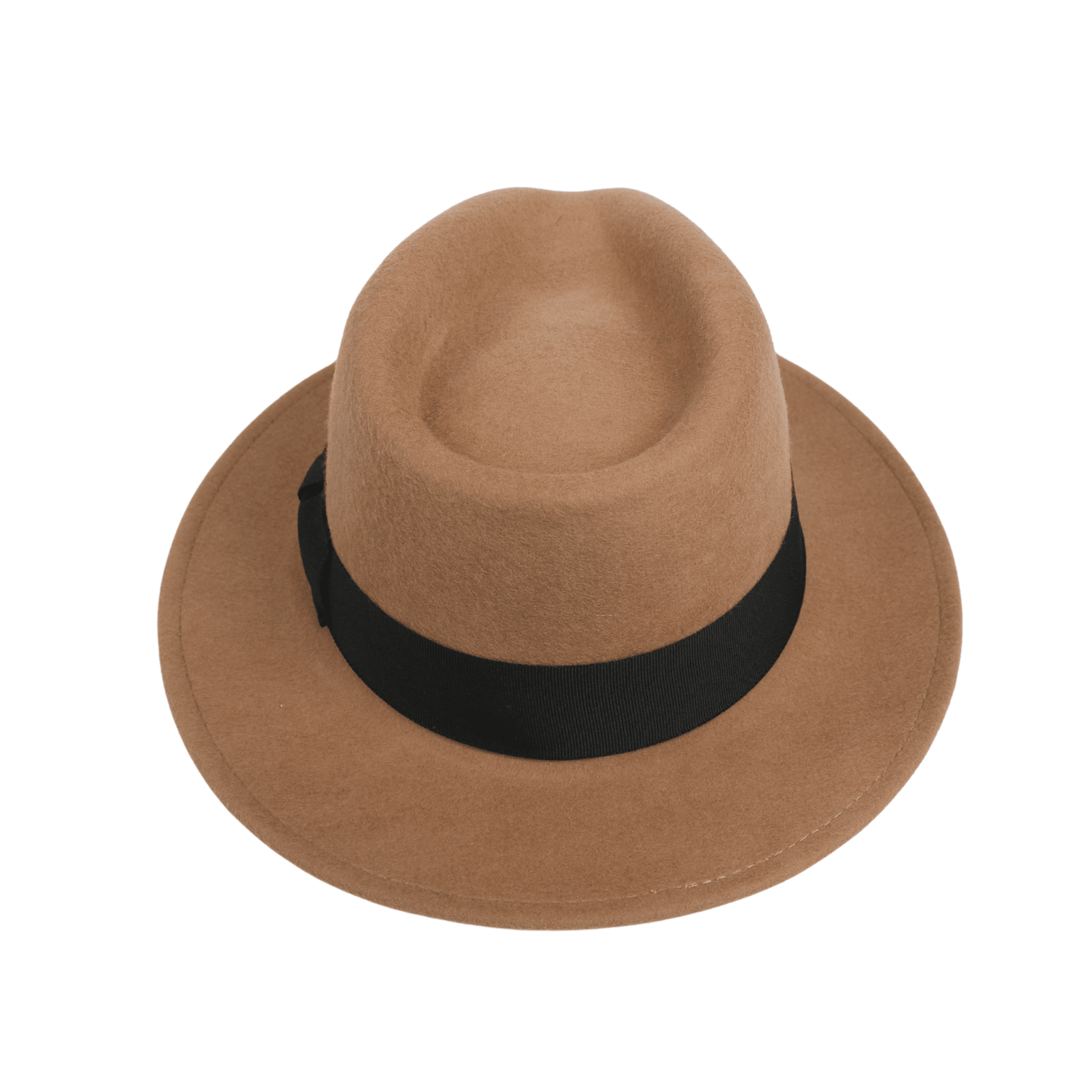 Classic Fedora Wide Brim Sweatband Hat for Men & Women - hatsXcaps