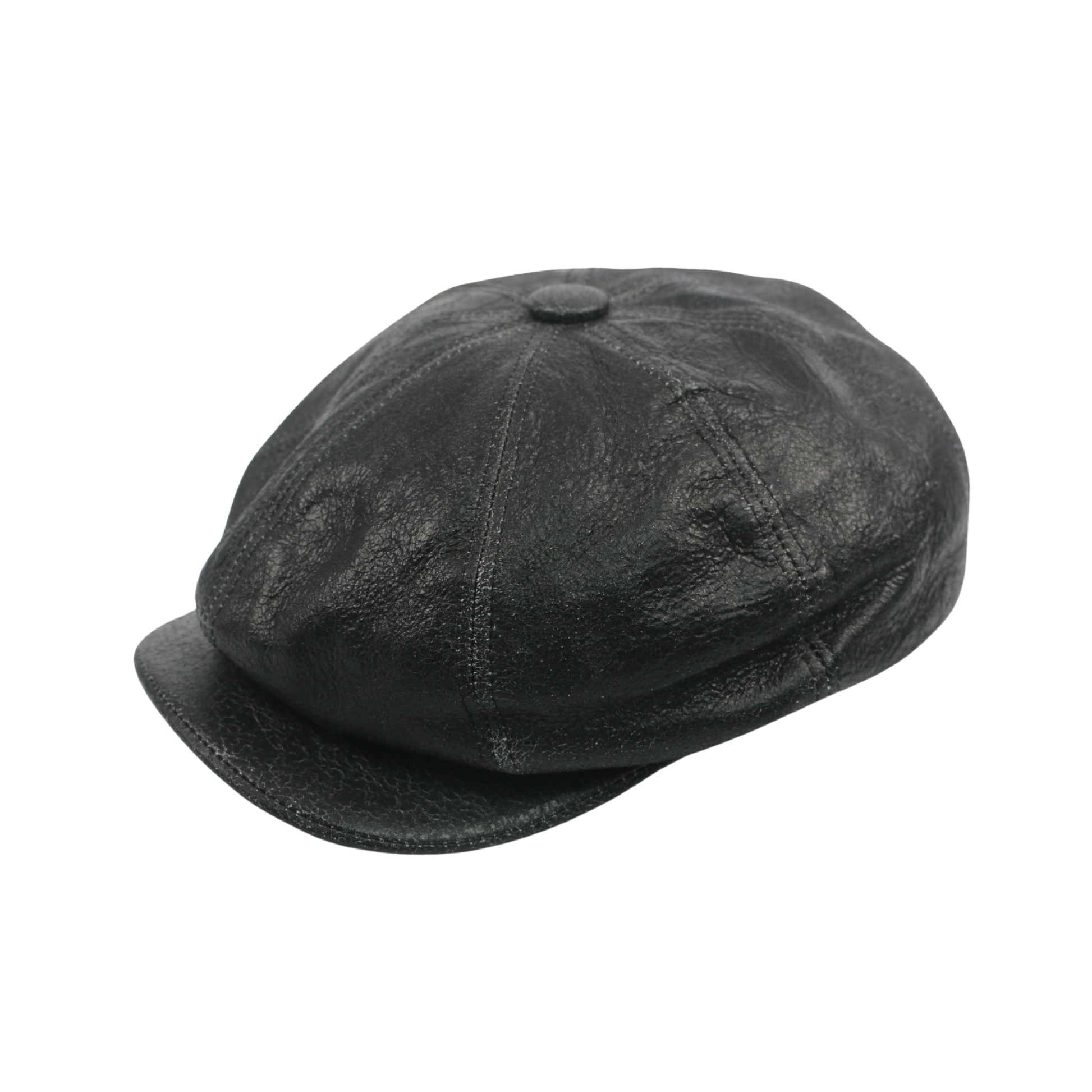 Newsboy Leather Caps for Men and Women - 100% Sheepskin - hatsXcaps